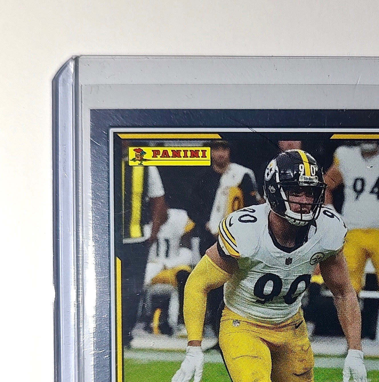 T.J. Watt 2025 Panini NFL #53 Foil Sticker Card Pittsburgh Steelers