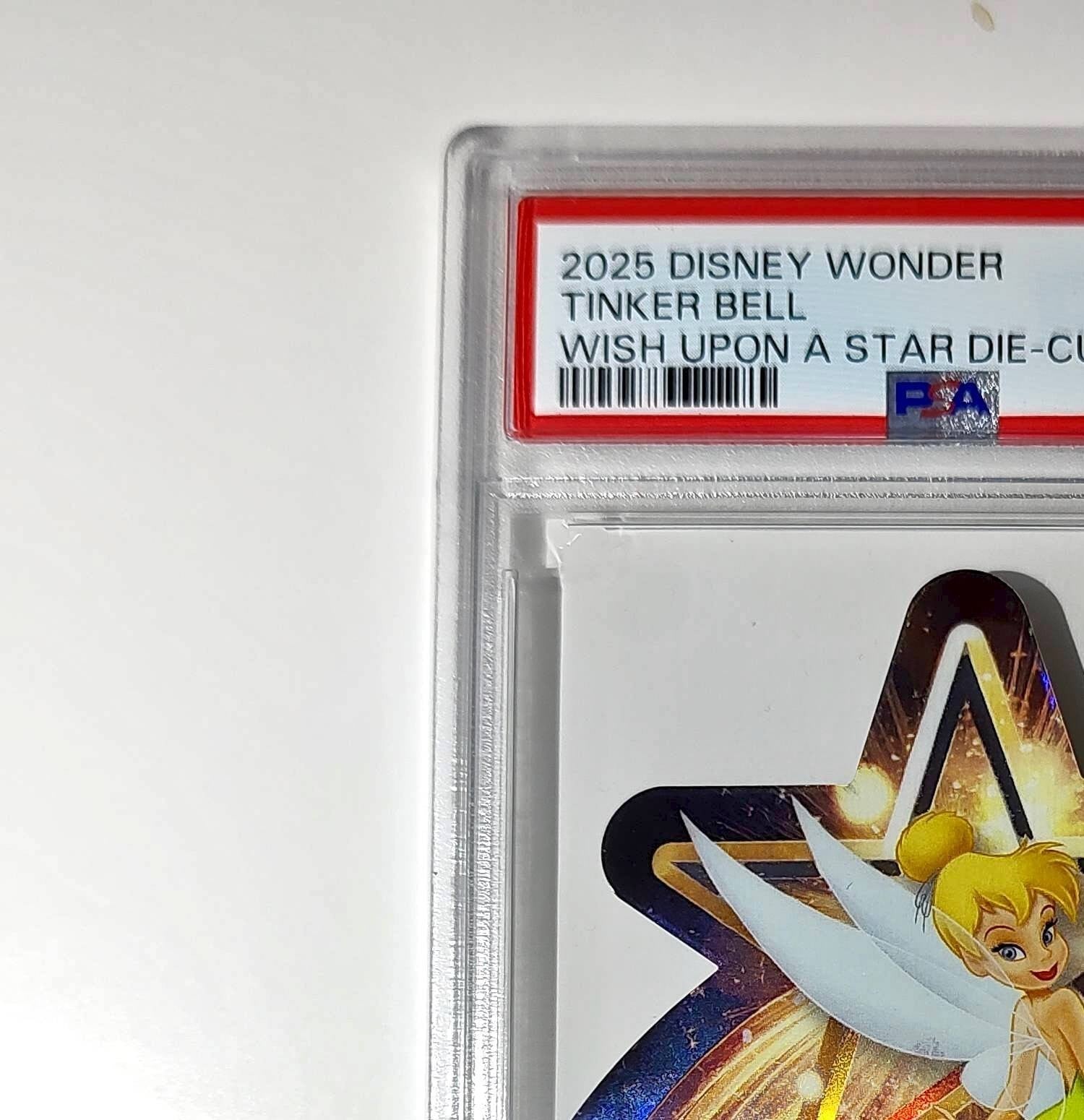 Tinker Bell 2025 Topps Chrome Disney #W-7 Wish Upon A Star Die Cut PSA 9