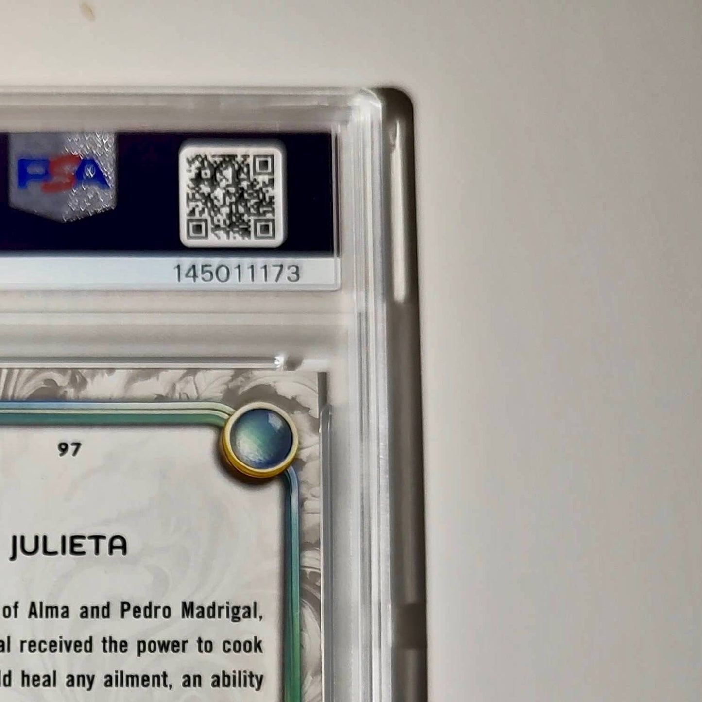 Julieta 2025 Topps Disney Wonder #97 Winter Variant Card Encanto PSA 9