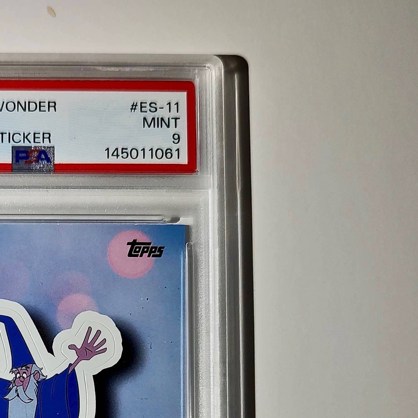 Merlin 2025 Topps Disney #ES-11 Enchanted Sticker Card PSA 9