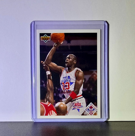 Michael Jordan 1991-92 Upper Deck All-Star Checklist #48 Card Chicago Bulls
