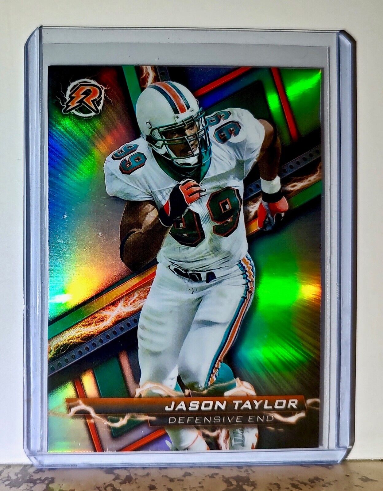 Jason Taylor 2023 Topps Resurgence Refractor NFL 88 Football Card Miami Dolphins
