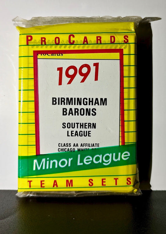 Birmingham Barons 1991 Pro Cards Minor League Team Set