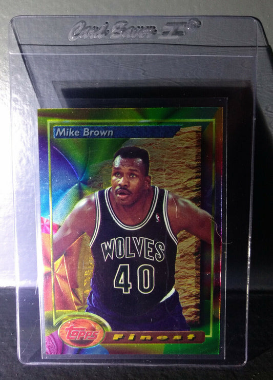 1993-94 Topps Finest Mike Brown #29 Basketball Card