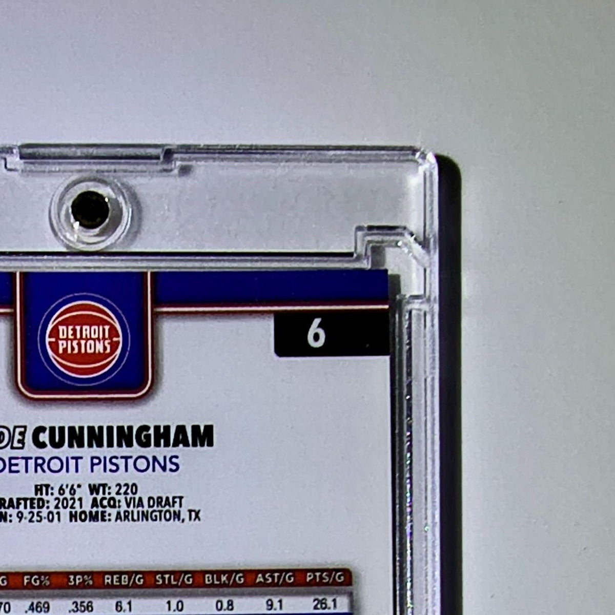 Cade Cunningham 2025-26 NBA Topps Chrome Update #6 Red White Blue Parallel