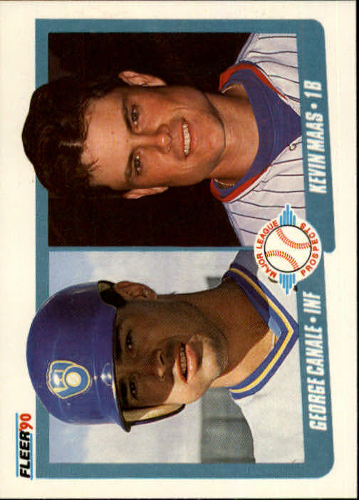 1990 George Canale / Kevin Maas Fleer Baseball Card #641
