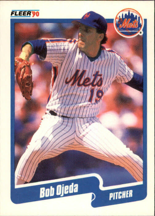 1990 Bob Ojeda Fleer Baseball Card #214