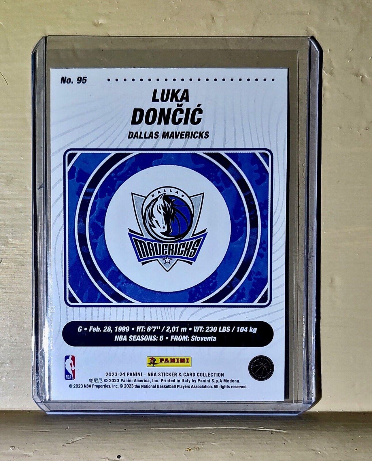 Luka Dončić 2023-24 Panini NBA Basketball #95 Card Dallas Mavericks