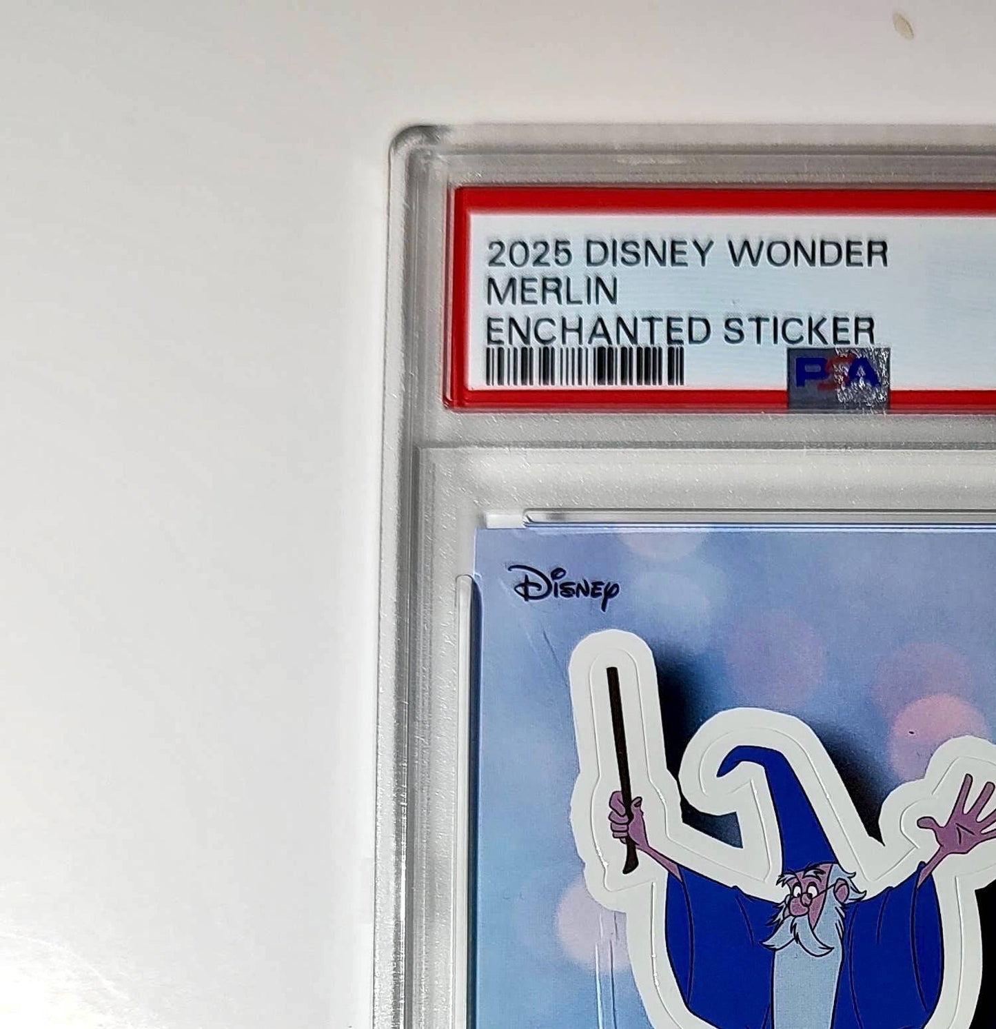 Merlin 2025 Topps Disney #ES-11 Enchanted Sticker Card PSA 8