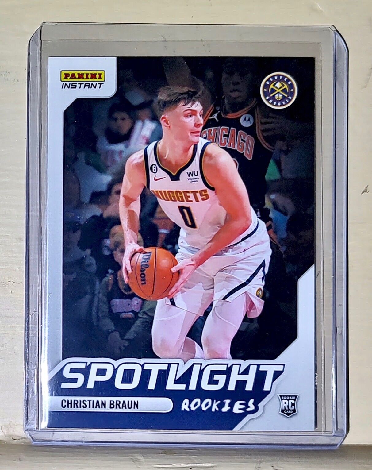 Christian Braun 2022-23 Panini NBA #21 Spotlight Rookies Card 1/965