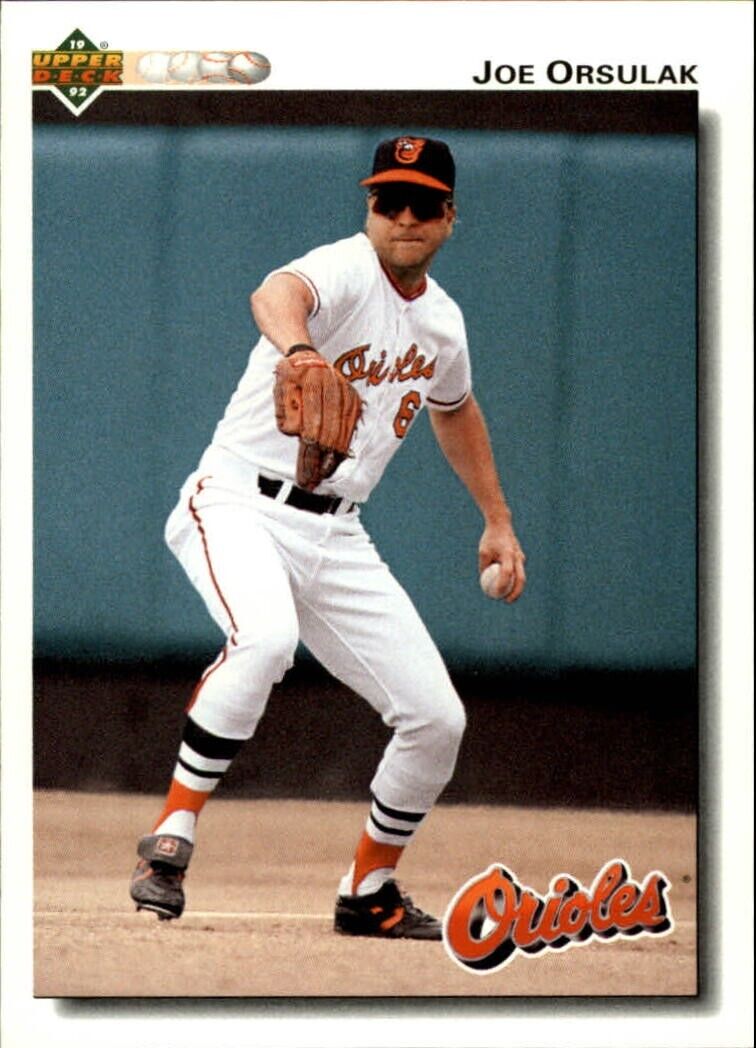 Joe Orsulak 1992 Upper Deck MLB #207 Baseball Card Baltimore Orioles