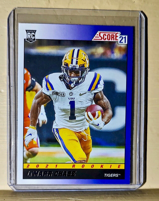 Ja’Marr Chase 2021 Panini Score Draft Rookie Football #TB5 NFL LSU Tigers