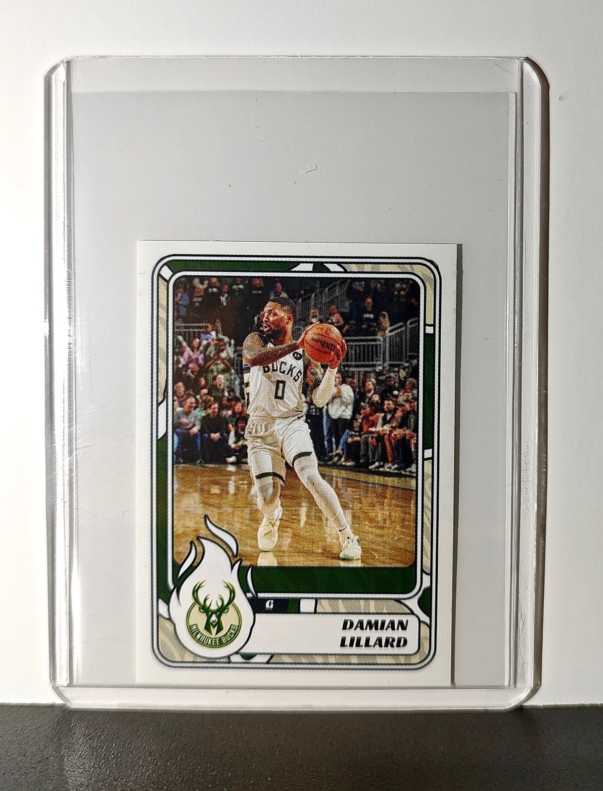 Damian Lillard 2024-25 Panini NBA #217 Sticker Card Milwaukee Bucks