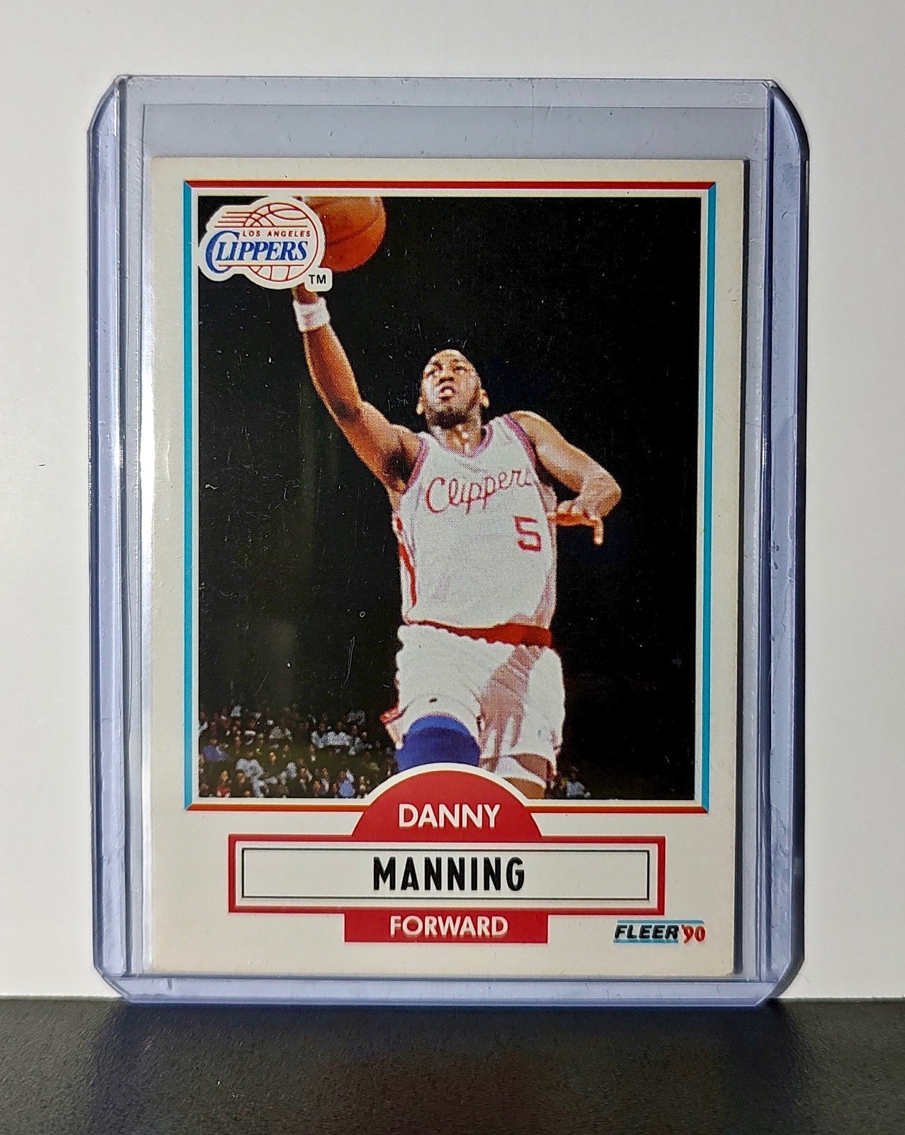Danny Manning 1990 Fleer NBA #87 Card Los Angeles Clippers
