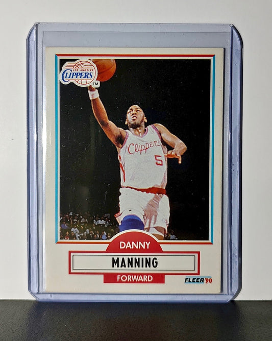 Danny Manning 1990 Fleer NBA #87 Card Los Angeles Clippers