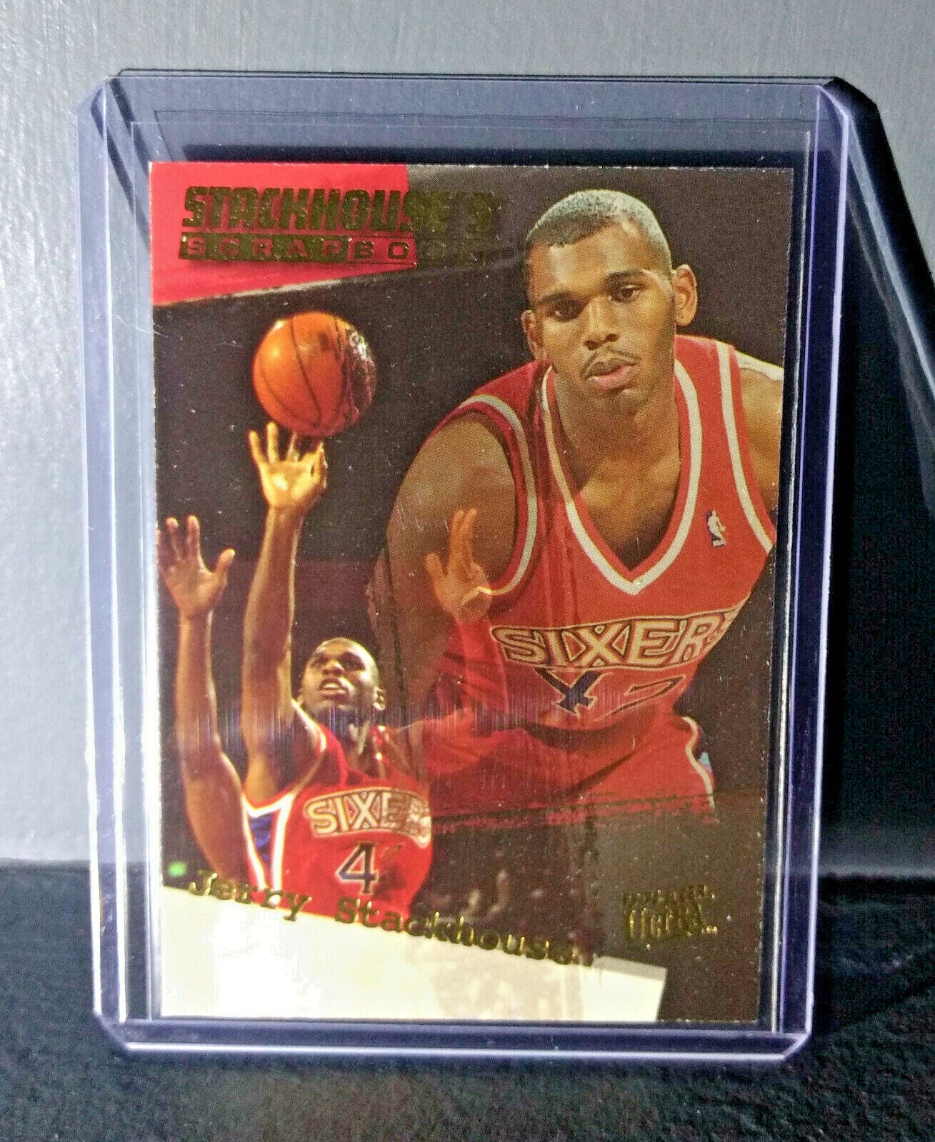 1995-96 Jerry Stackhouse Fleer Ultra Stackhouse's Scrapbook #S-4 Basketball Card