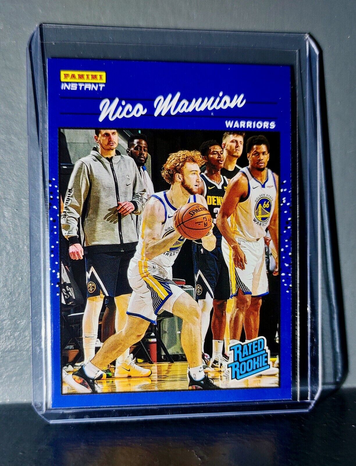 Nico Mannion 2020-2021 Panini NBA Instant #34 Rated Rookie Retro Card 1/3558