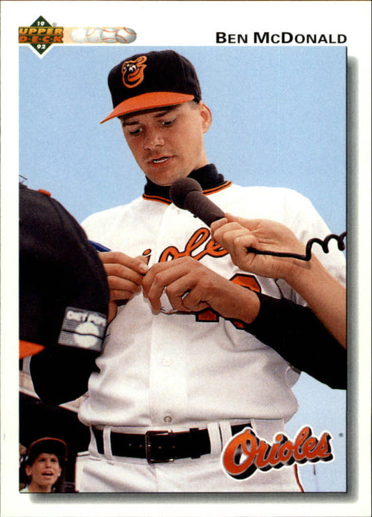 Ben McDonald 1992 Upper Deck MLB #163 Baseball Card Baltimore Orioles