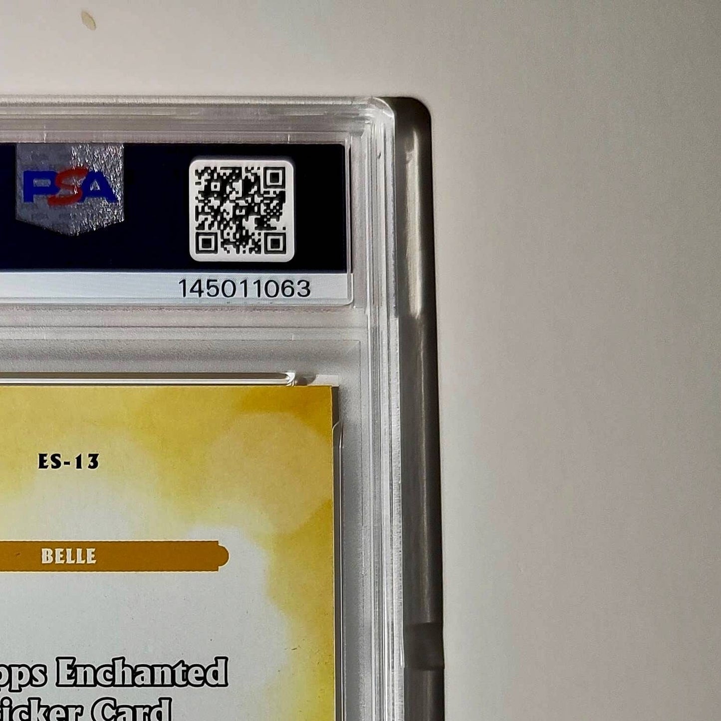 Belle 2025 Topps Disney #ES-13 Enchanted Sticker Card Beauty and the Beast PSA 9