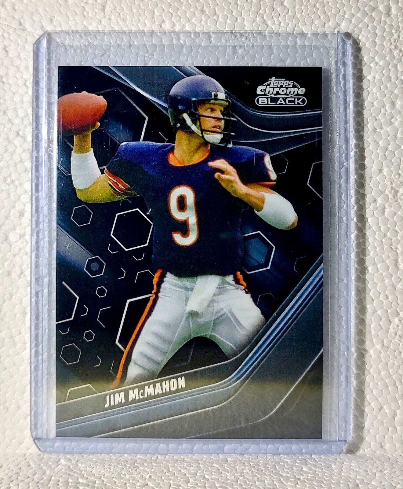 Jim McMahon 2023 Topps Chrome Black NFL #111 Football Card Chicago Bears