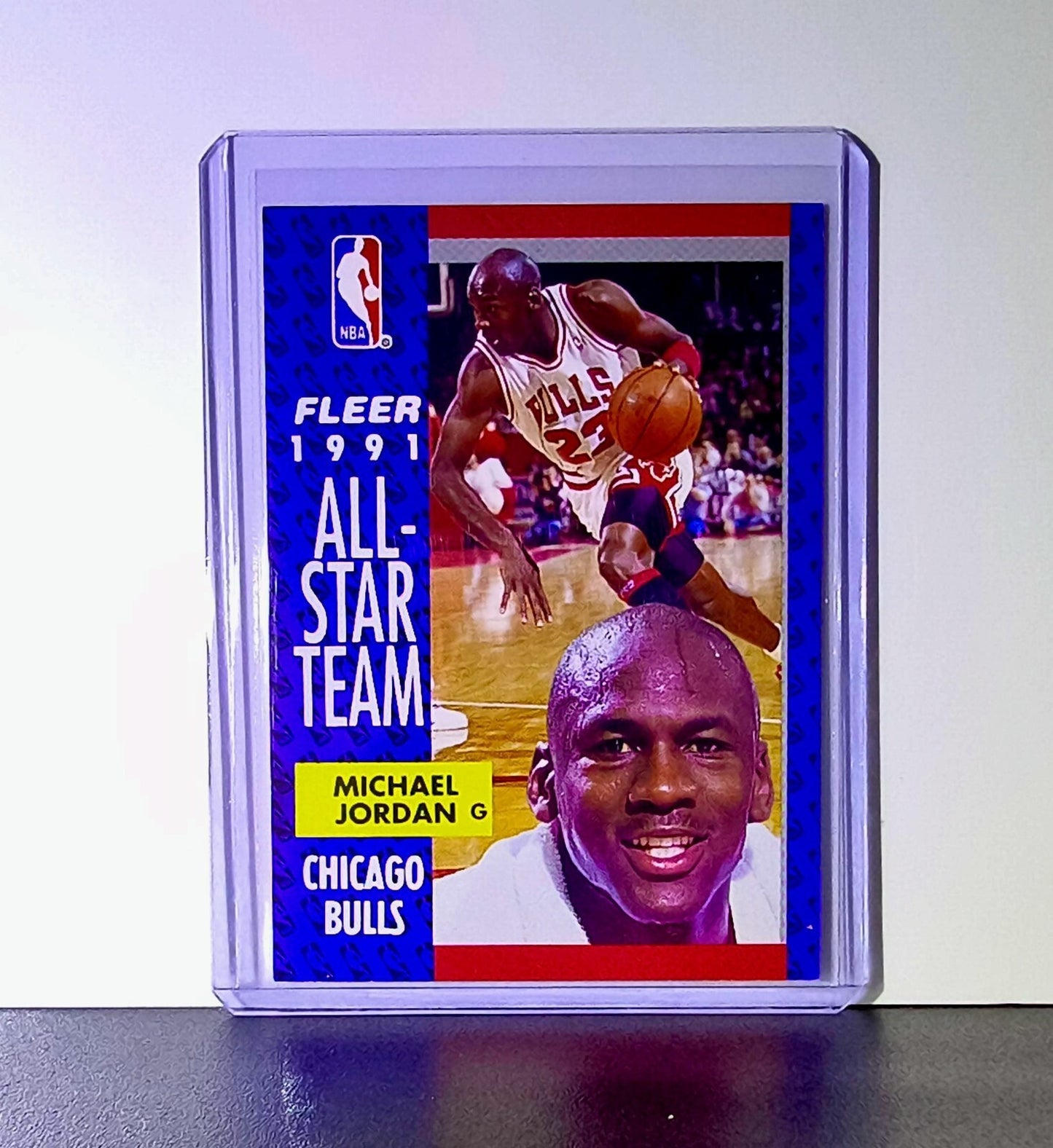 Michael Jordan 1991-92 Fleer All Star Team #211 Basketball Card Chicago Bulls