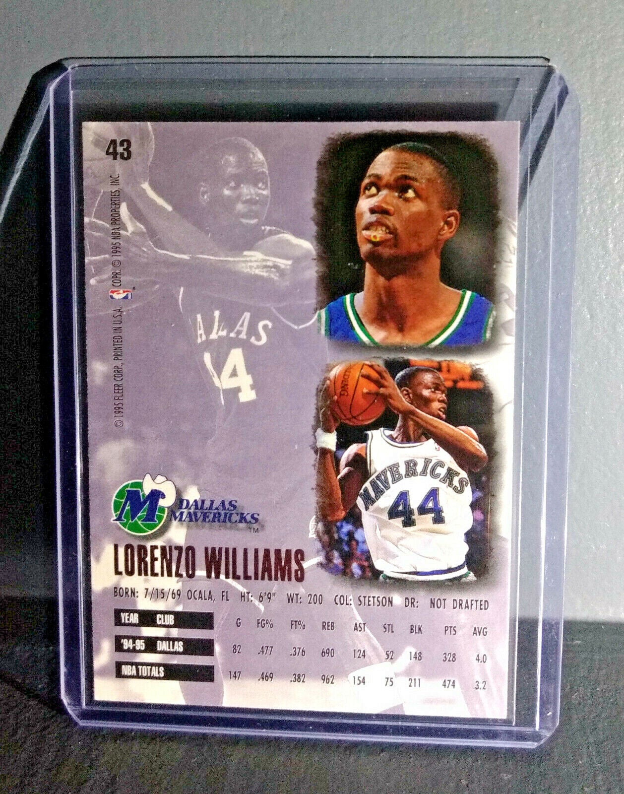 1995-96 Lorenzo Williams Fleer Ultra #43 Basketball Card