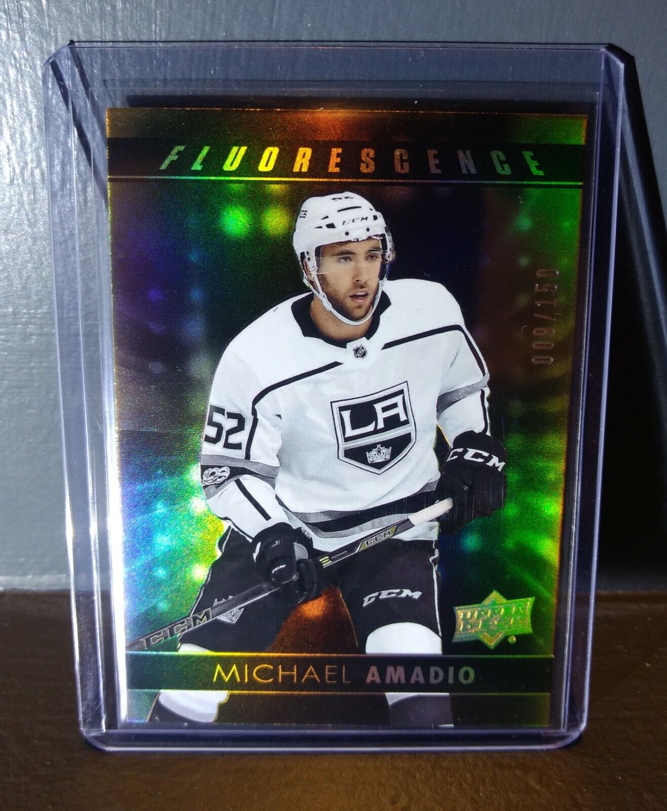 2017 Michael Amadio Upper Deck Fluorescence #F-18 Hockey Card #/150