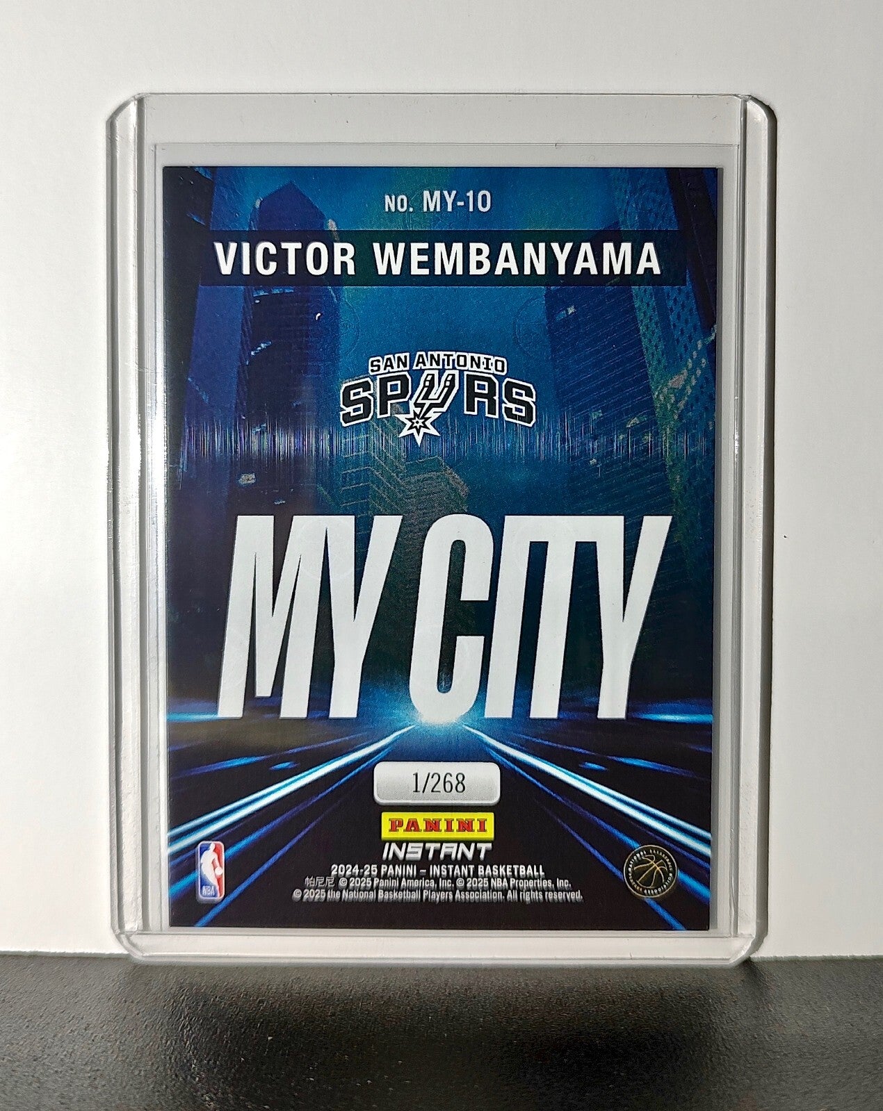 Victor Wembanyama 2024-25 Panini MyCity NBA #10 Basketball Spurs 1/268