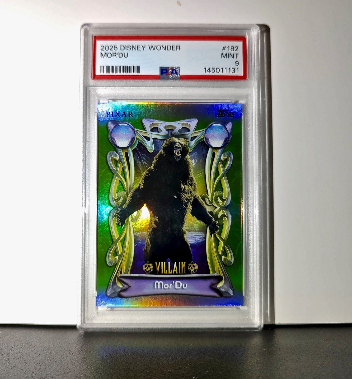 Mor'Du 2025 Topps Disney Wonder #182 Card Brave PSA 9 Mint