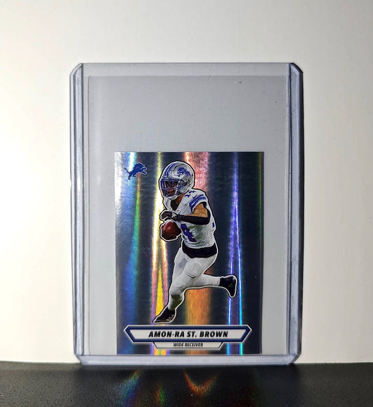 Amon-Ra St. Brown 2025 Panini NFL #375 Foil Sticker Detroit Lions