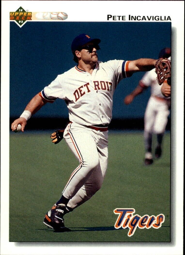 Pete Incaviglia 1992 Upper Deck MLB #271 Baseball Card Detroit Tigers