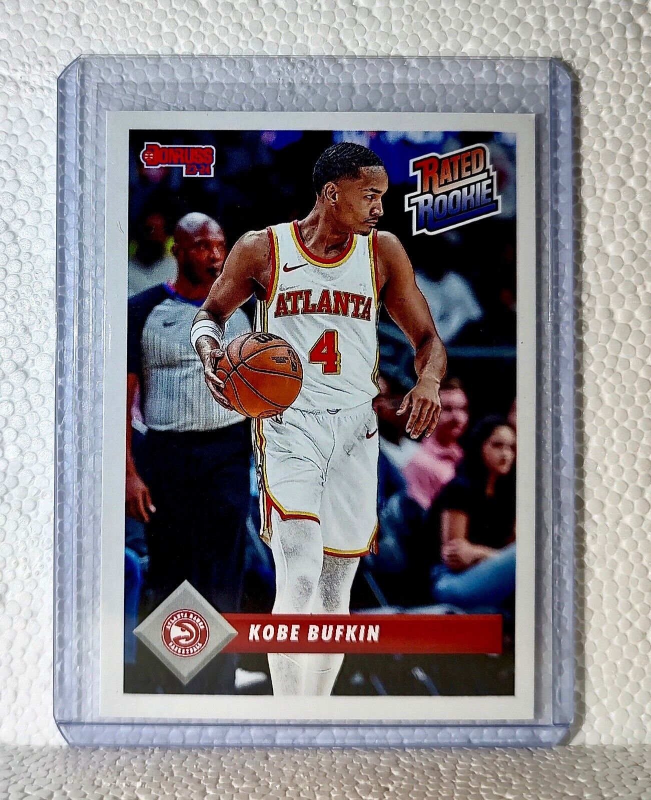 Kobe Bufkin 2023-24 Panini NBA #45 Rated Rookie Retro Card Atlanta Hawks 1/715