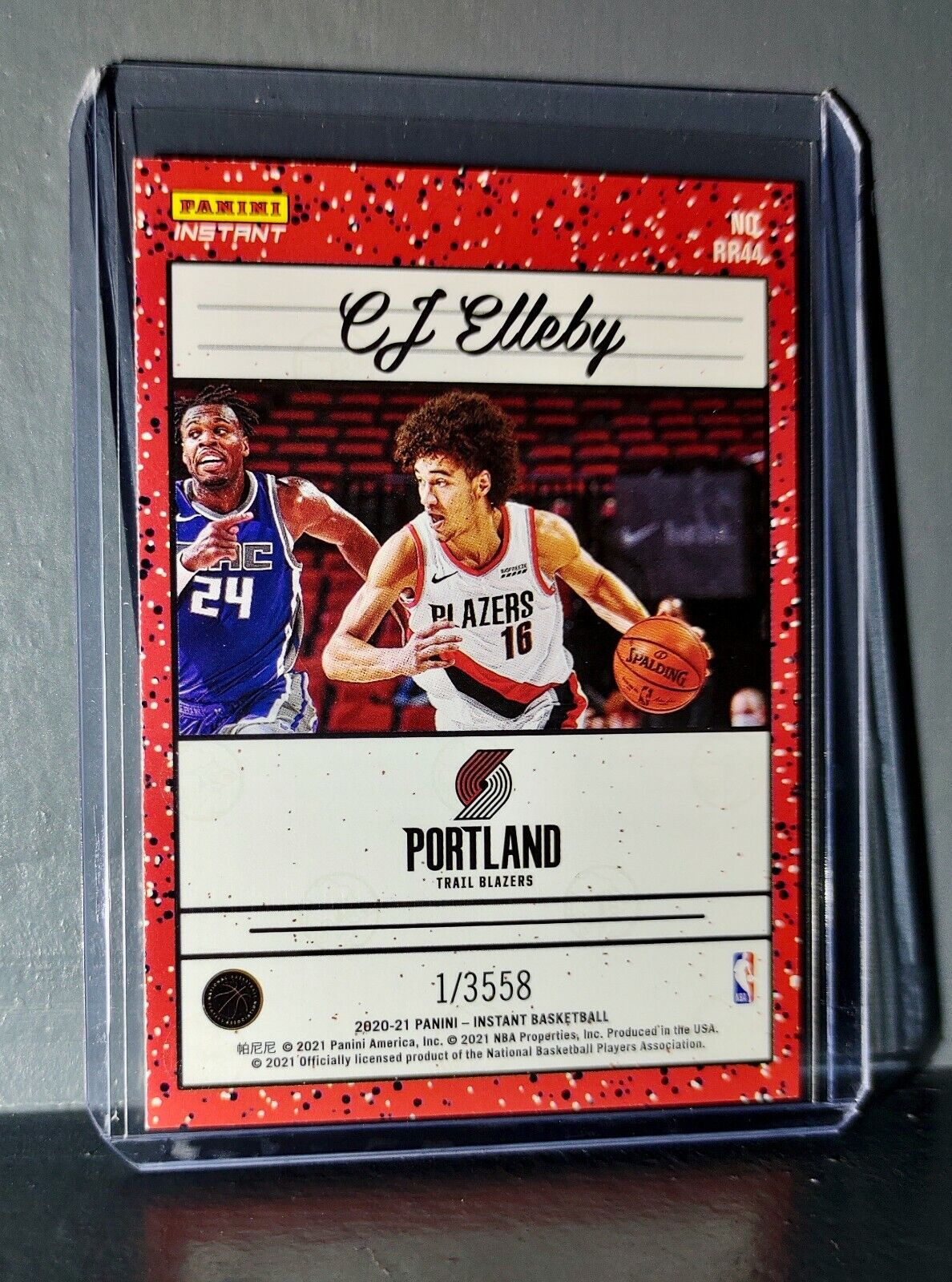 CJ Elleby 2020-2021 Panini NBA Instant #44 Rated Rookie Retro Card 1/3558