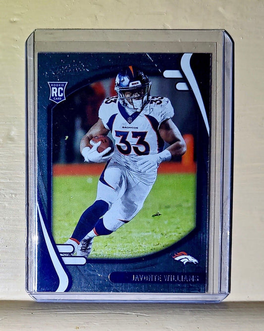 JaVonte Williams 2021 Panini NFL Absolute Football #115 Rookie Card Broncos