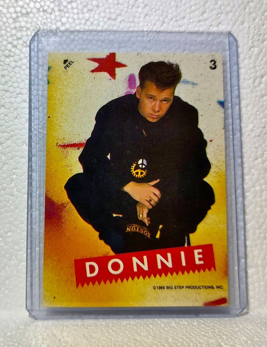 Donnie 1989 New Kids on the Block #3 Sticker Trading Card