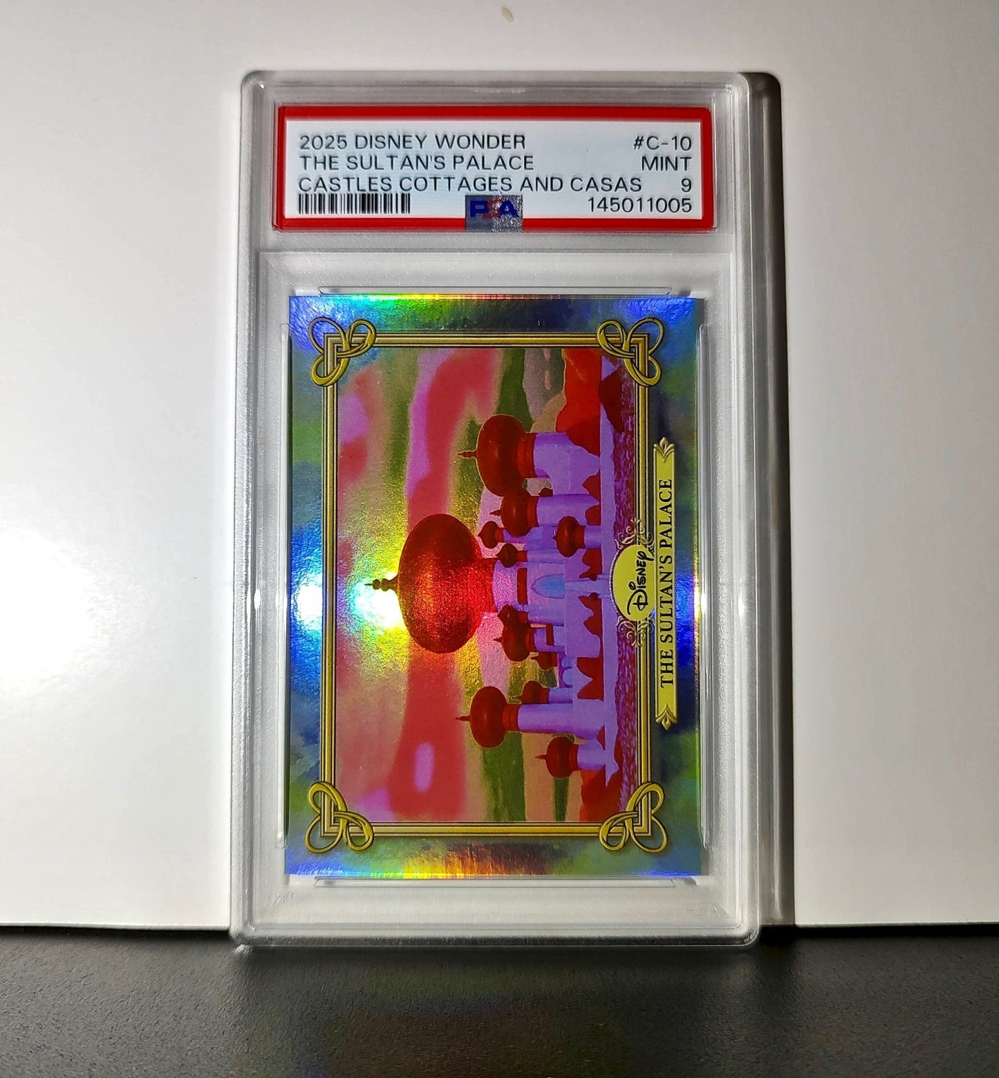 The Sultan's Palace 2025 Topps Disney #C-10 Card Aladdin PSA 9
