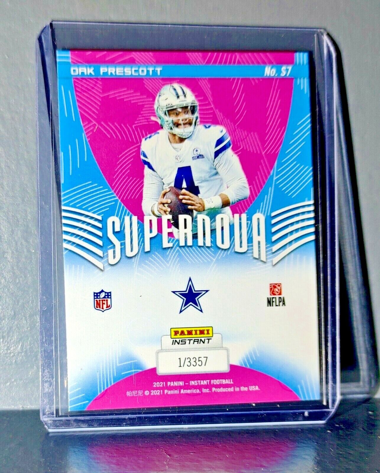 Dak Prescott 2021 Panini NFL Instant Supernova #7 Football Card 1 of 3357