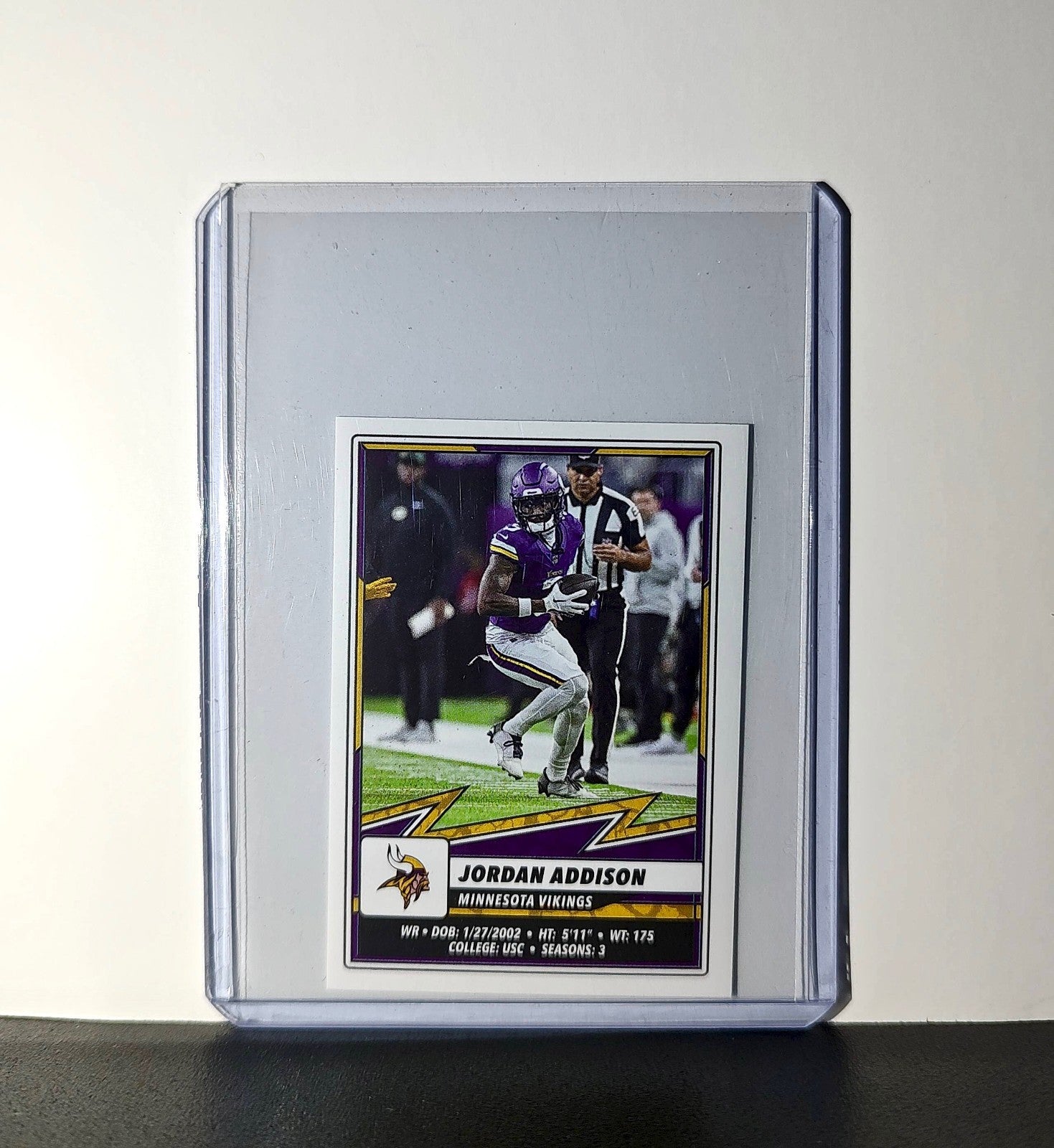 Jordan Addison 2025 Panini NFL #412 Sticker Minnesota Vikings
