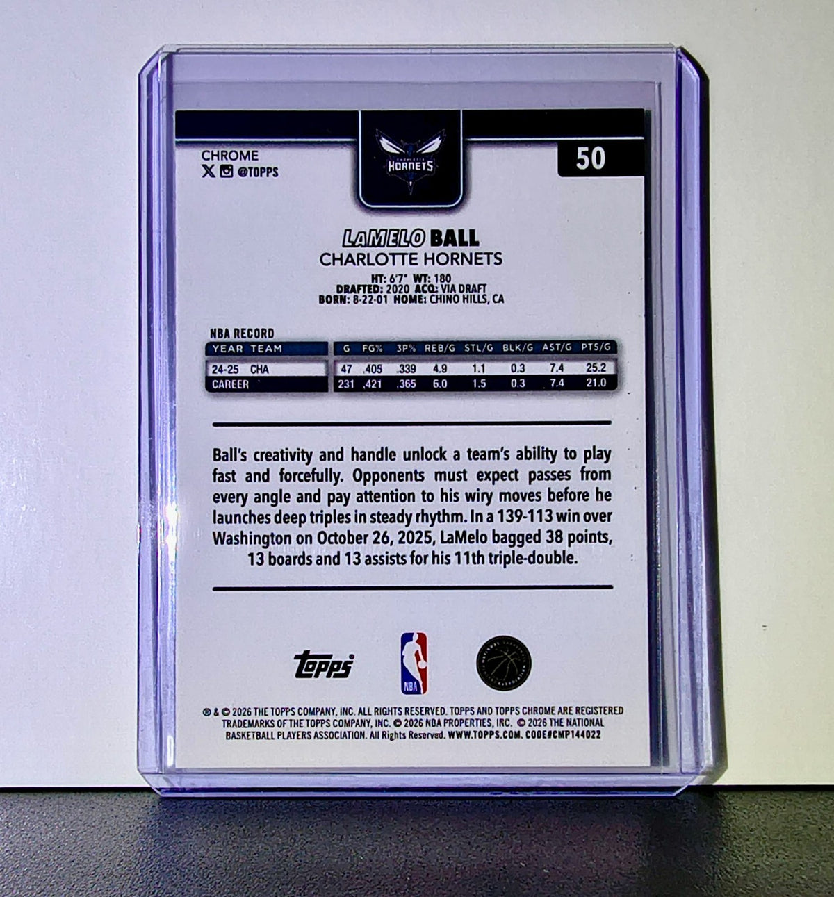 Austin Reaves 2025-26 NBA Topps Chrome Update #50 Basketball Card Lakers