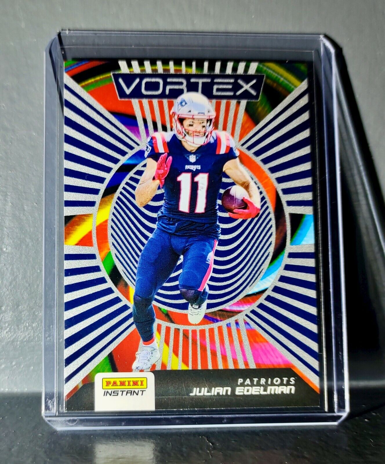 Julian Edelman 2020 Panini NFL Instant Vortex #22 Football Card 1/935