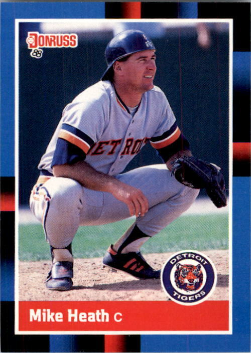 1988 Mike Heath Donruss Baseball Card #338