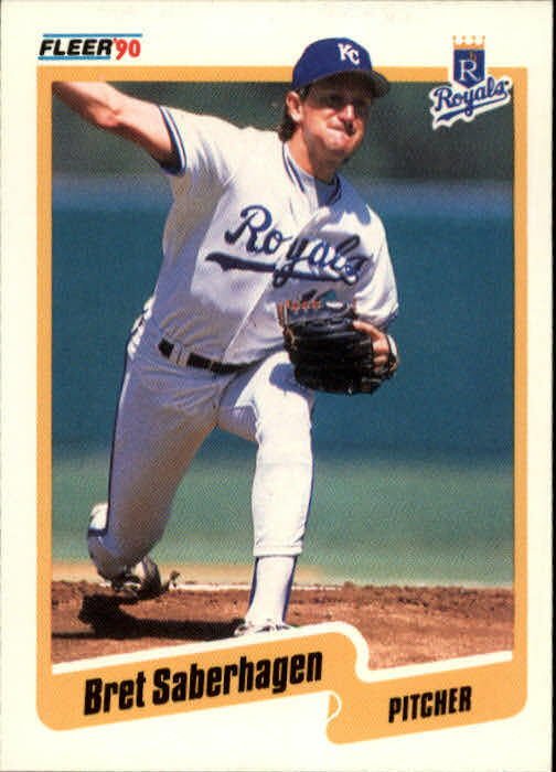 1990 Bret Saberhagen Fleer Baseball Card #116