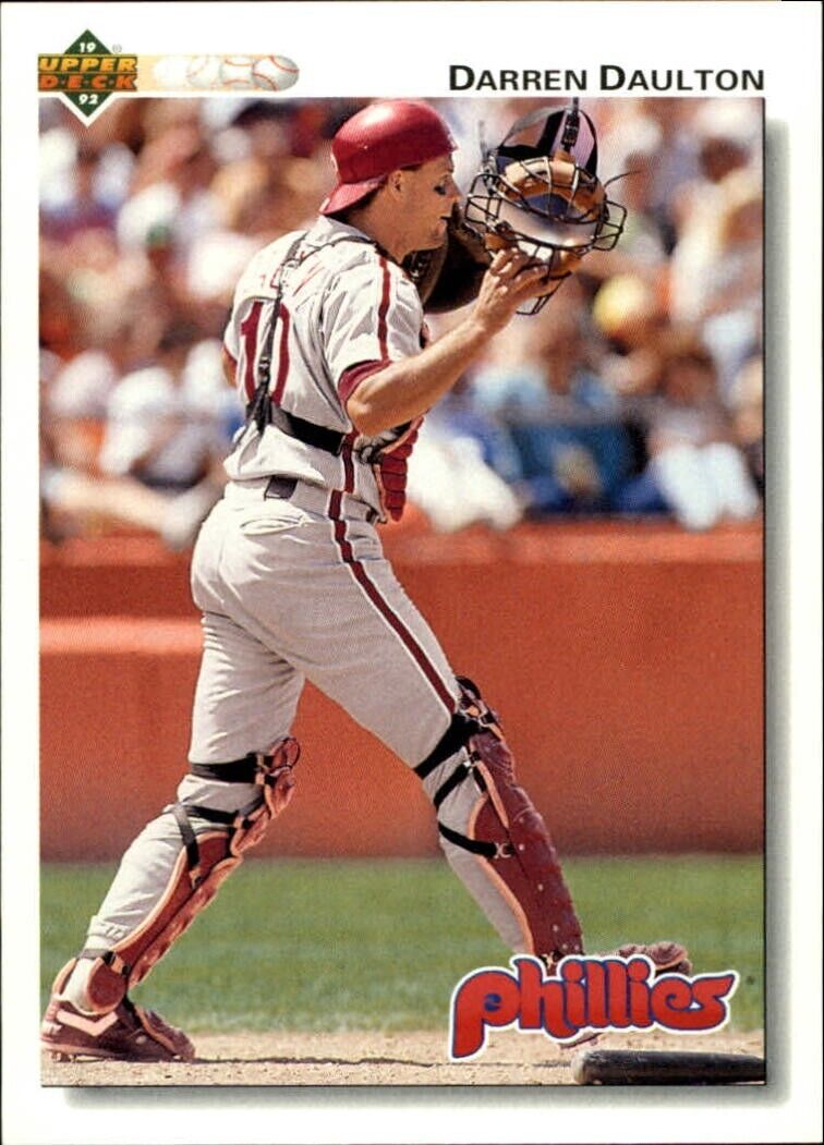 Darren Daulton 1992 Upper Deck MLB #429 Baseball Card Philadelphia Phillies