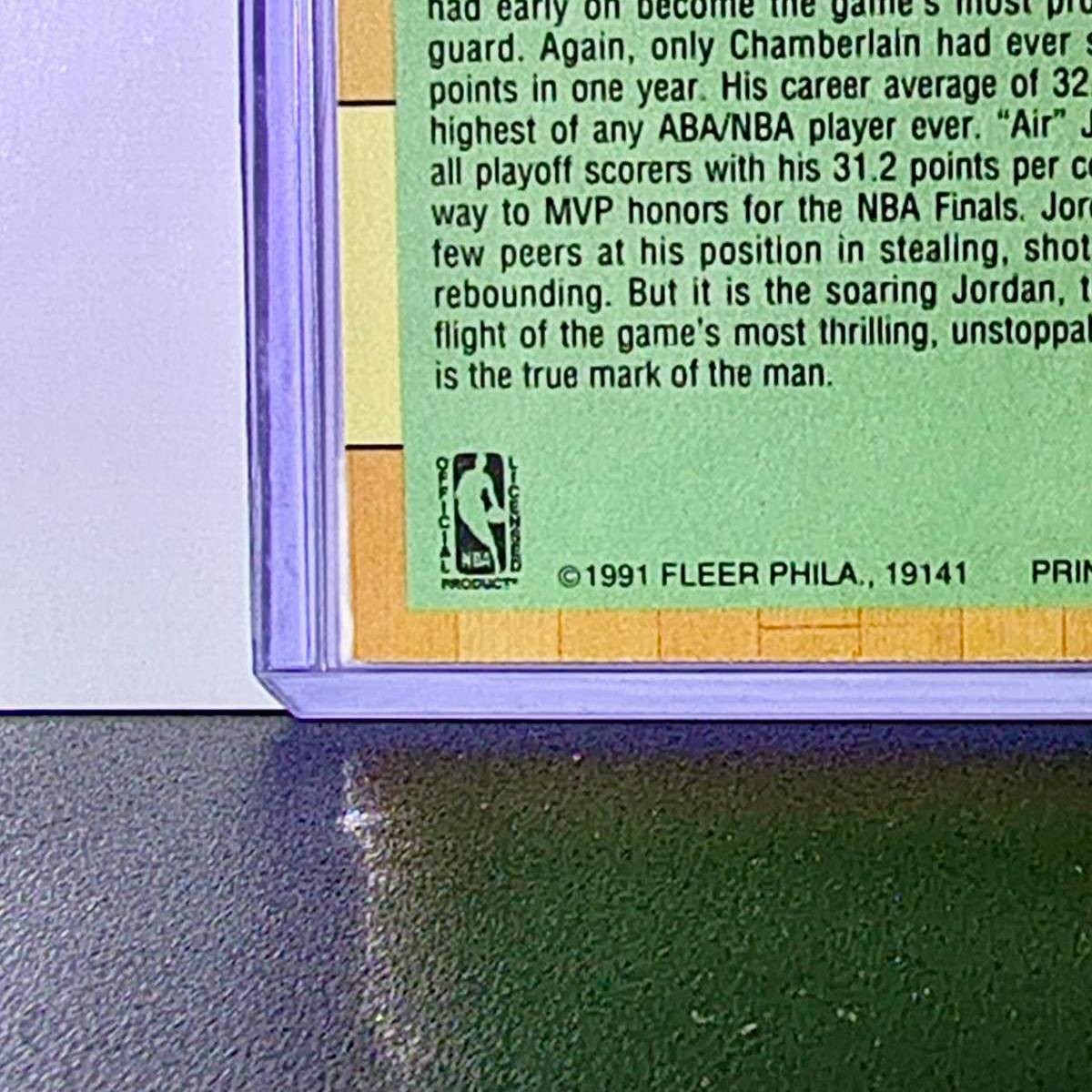 Michael Jordan 1991-92 Fleer League Leaders #220 Basketball Card Chicago Bulls