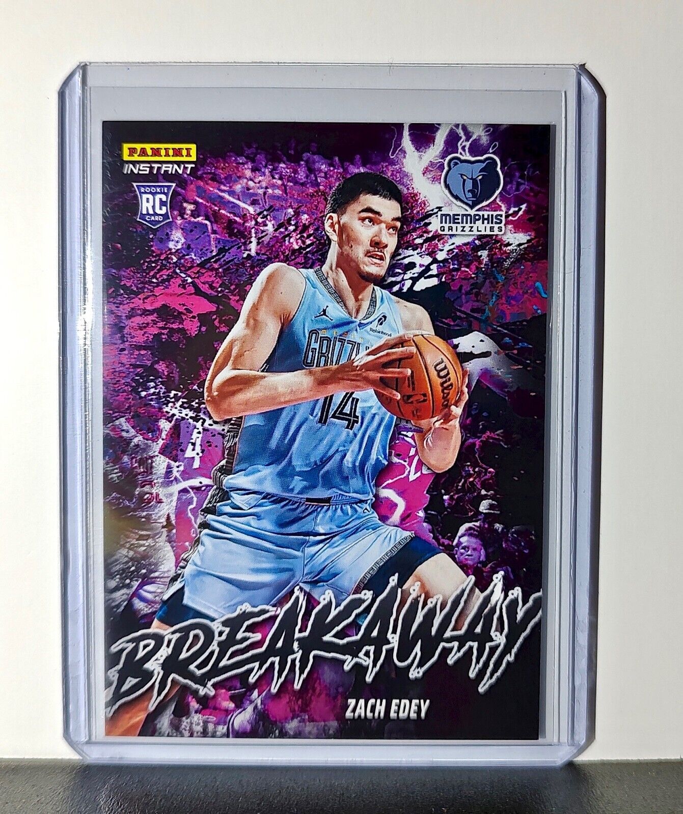 Zach Edey Rookie 2024-25 Panini NBA #9 Breakaway Card Grizzlies 1/1355