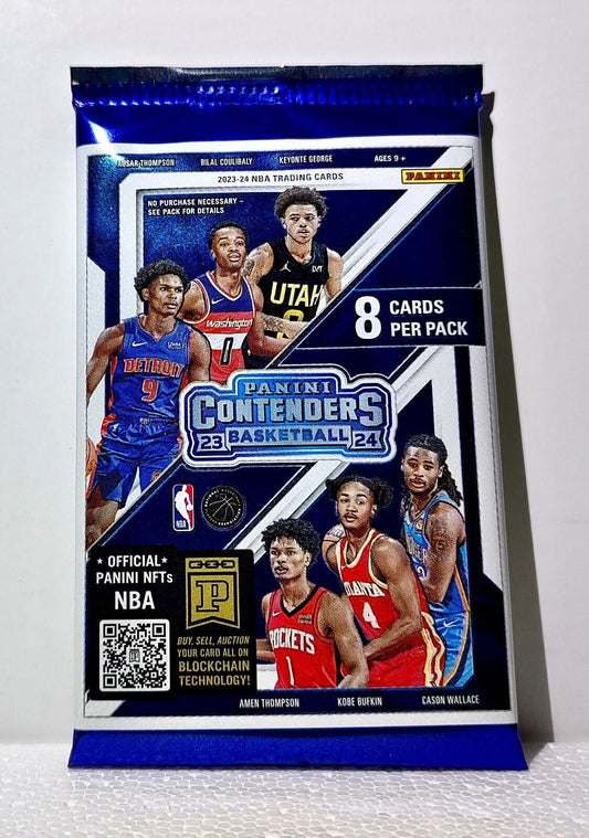 2023-24 Panini Contenders NBA Basketball Cards Pack - Sealed, 8 cards