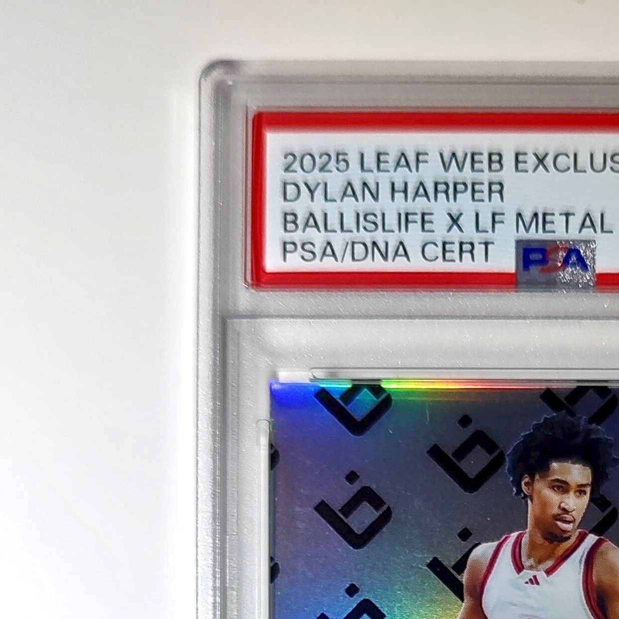 Dylan Harper 2025 Leaf Metal #BILA-DH1 Refractor PSA 8 Auto 10