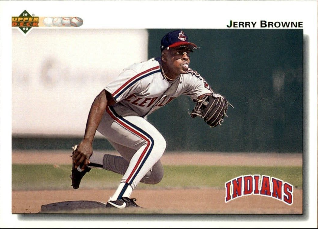 Jerry Browne 1992 Upper Deck MLB #340 Baseball Card Cleveland Indians