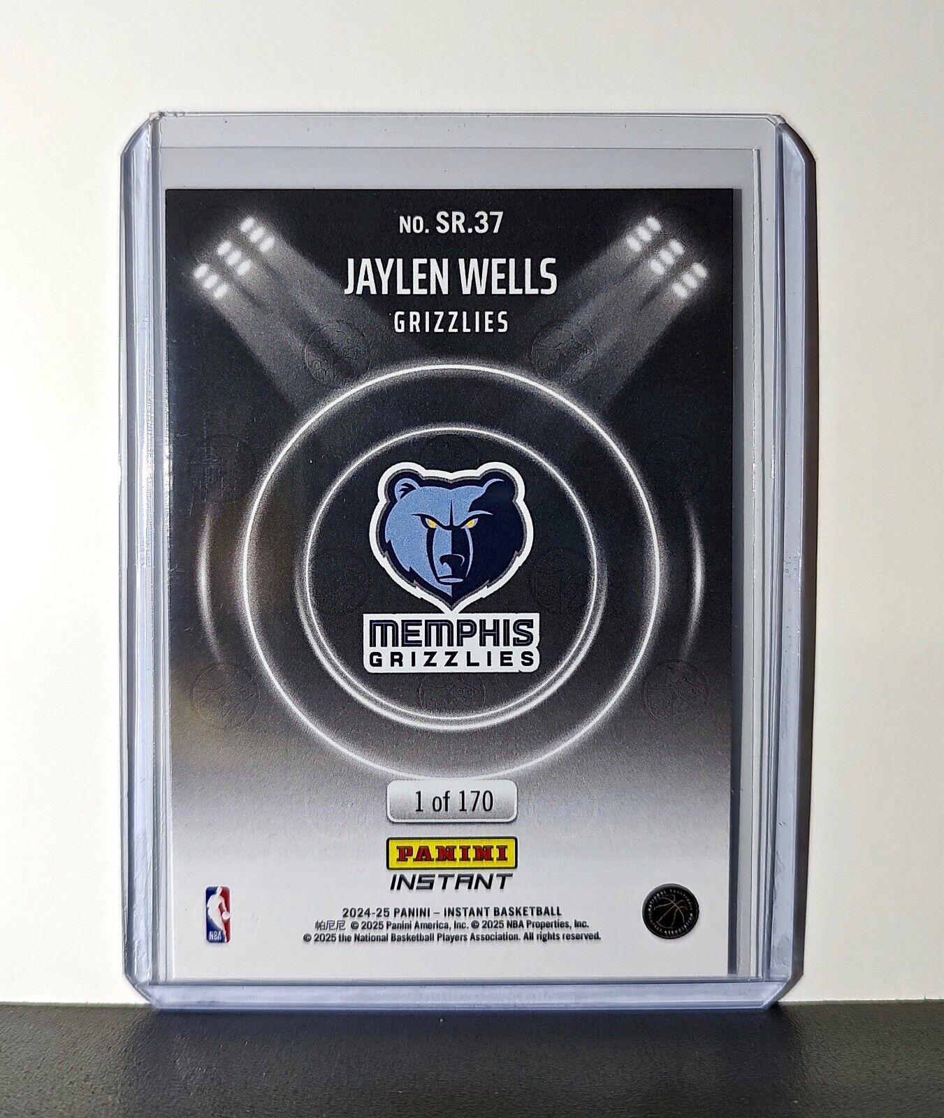 Jaylen Wells Rookie 2024-25 Panini Spotlight Rookies NBA #37 Grizzlies 1 of 170