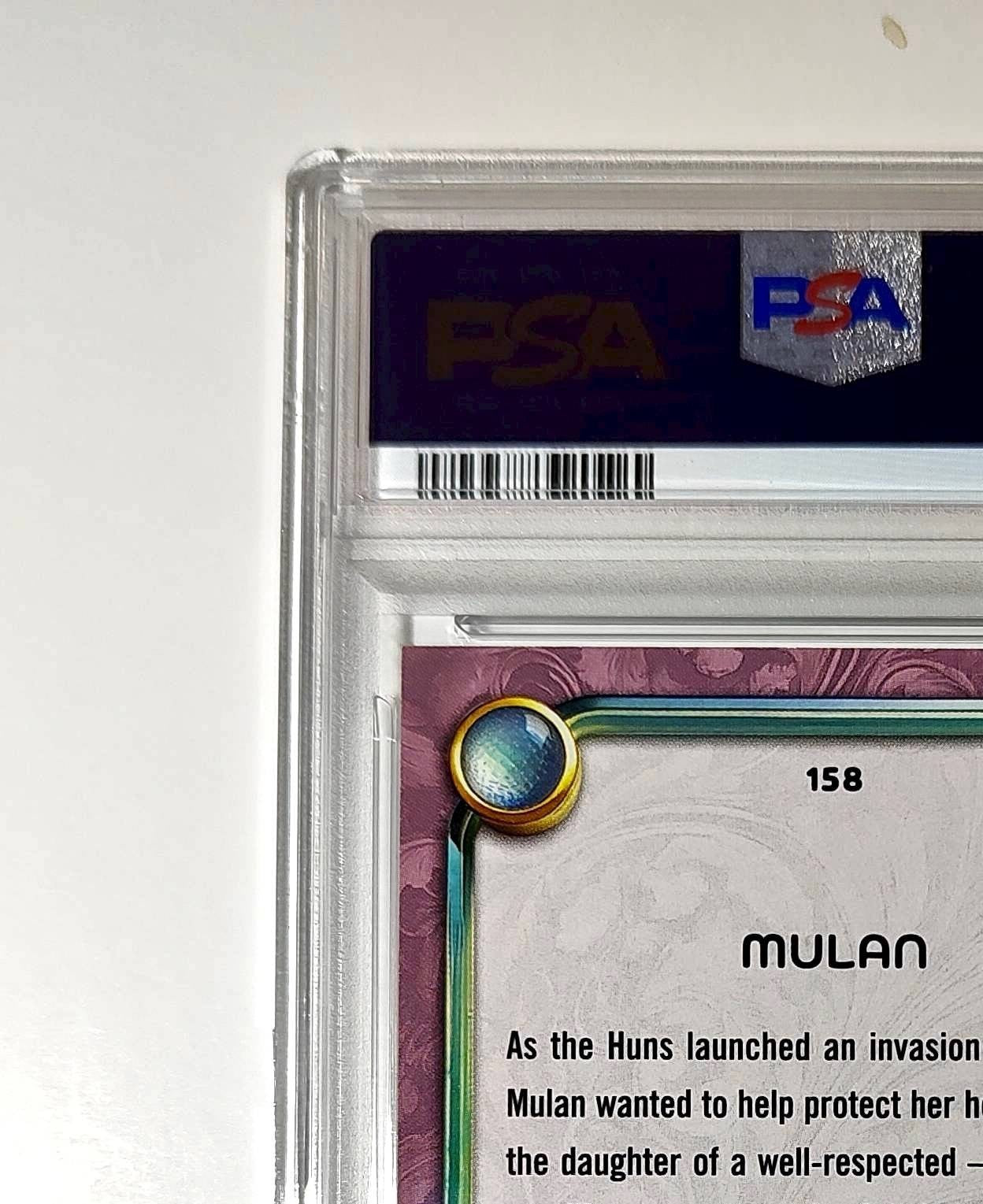 Mulan 2025 Topps Disney Cartoon Princess #158 Card Mulan PSA 10 Gem